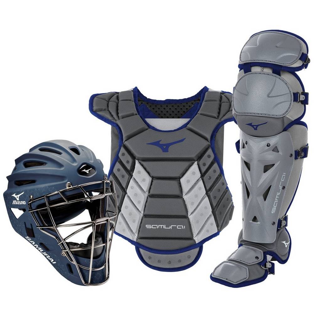 Catchers Gear Mizuno Samurai Boxed (14-15") Donna - Grigie/Blu Marino - 69715-VEOT